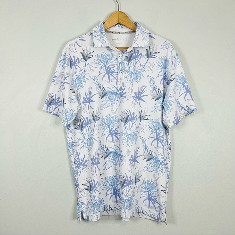 Walter Hagen Blue Tropical Performance Golf Polo M